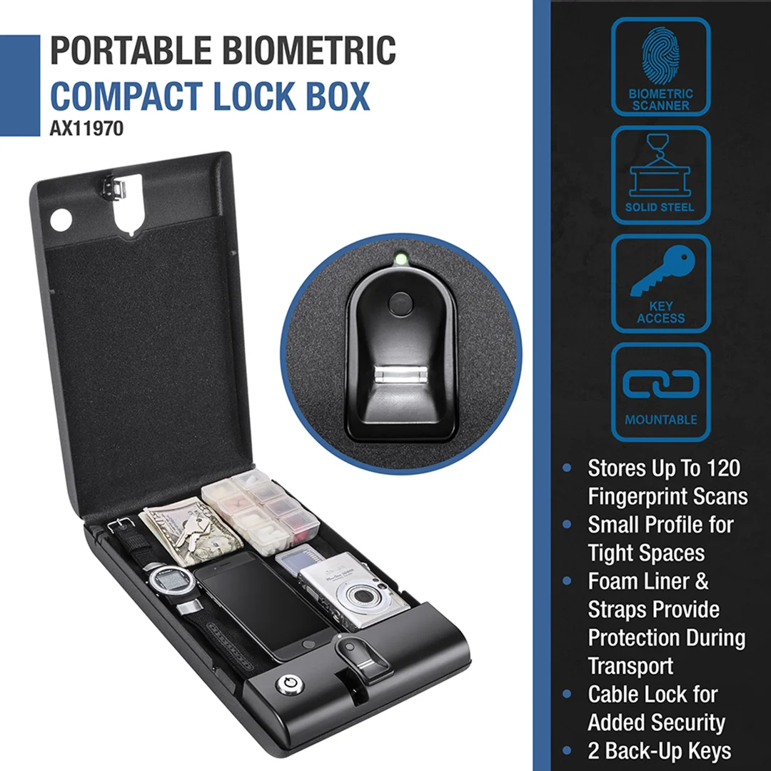 Portable Biometric Compact Lock Box | AX11970 - Image 11