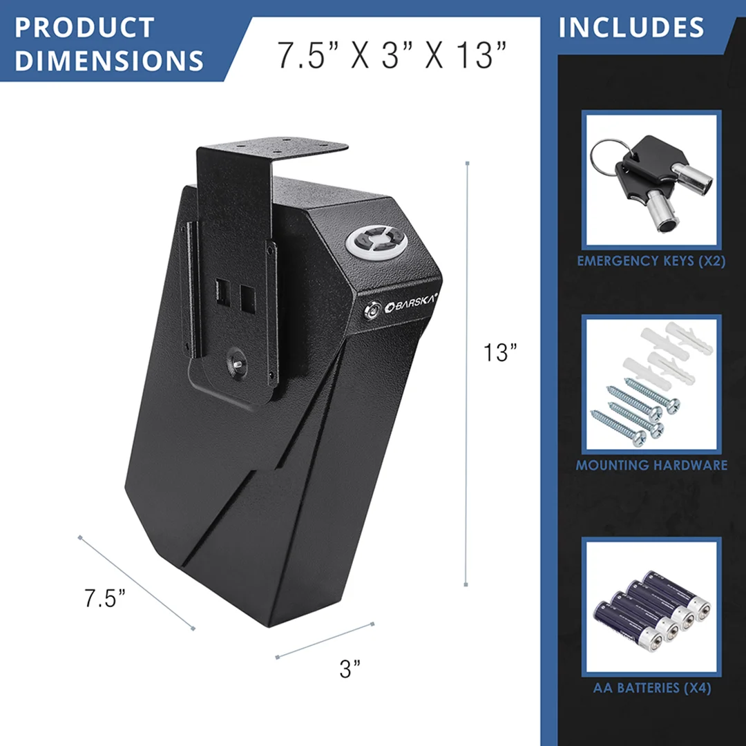 Quick Access Keypad Handgun Desk Safe | AX13094 - Image 7
