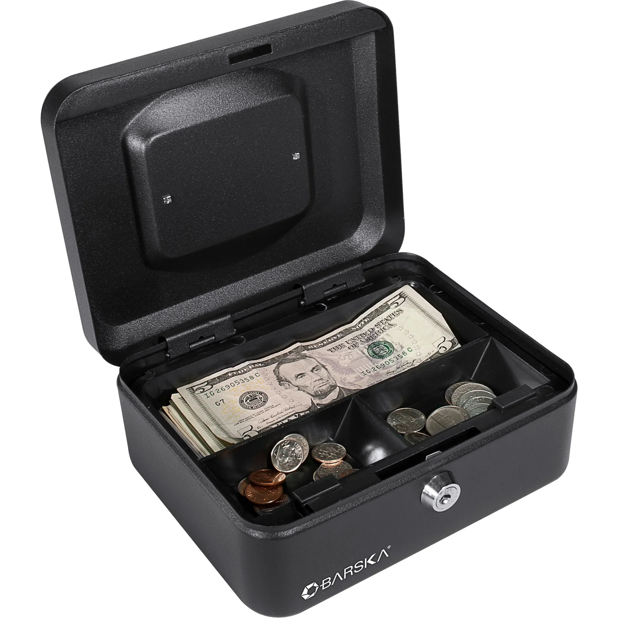 Small 8" Cash Box with Key Lock | CB11830 - Image 3