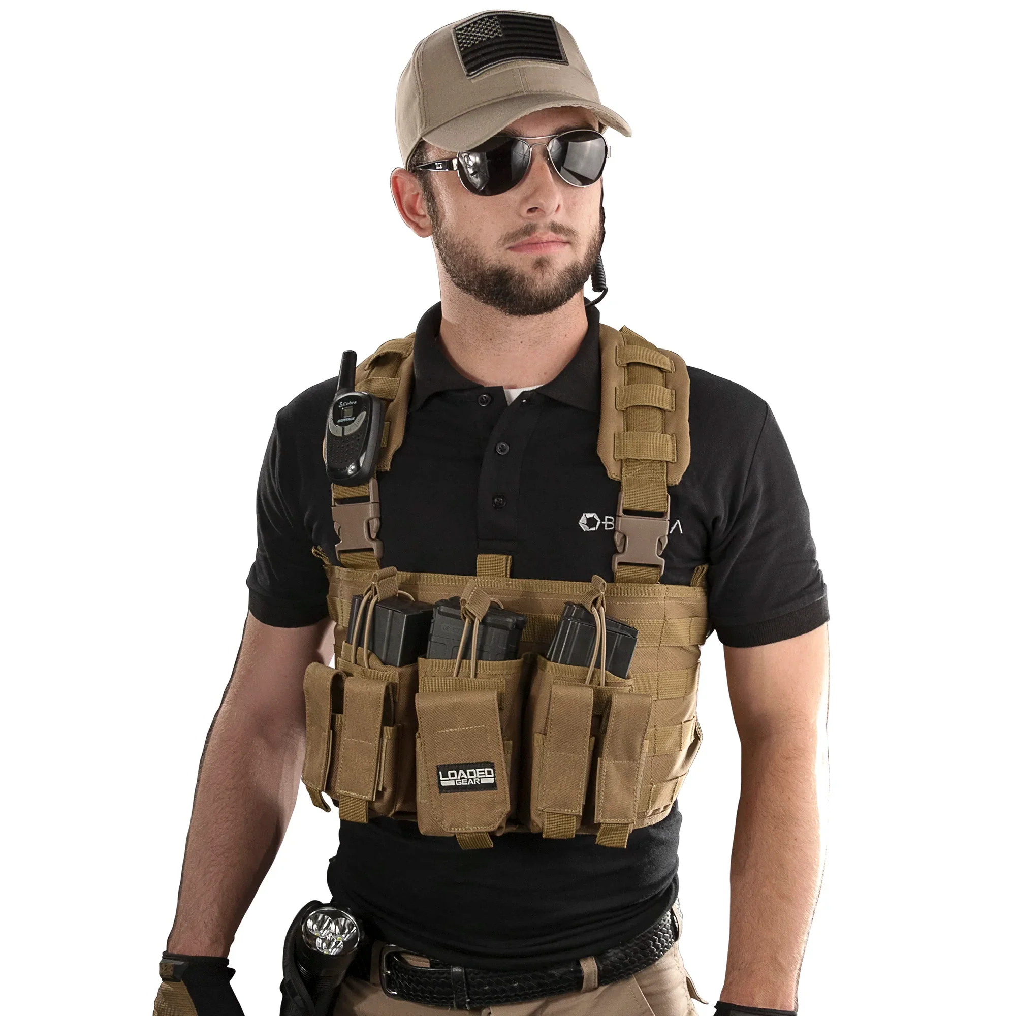 Loaded Gear VX-400 Tactical Chest Rigs | Black, OD Green, Dark Earth | BI12258, BI12794, BI12792 - Image 20