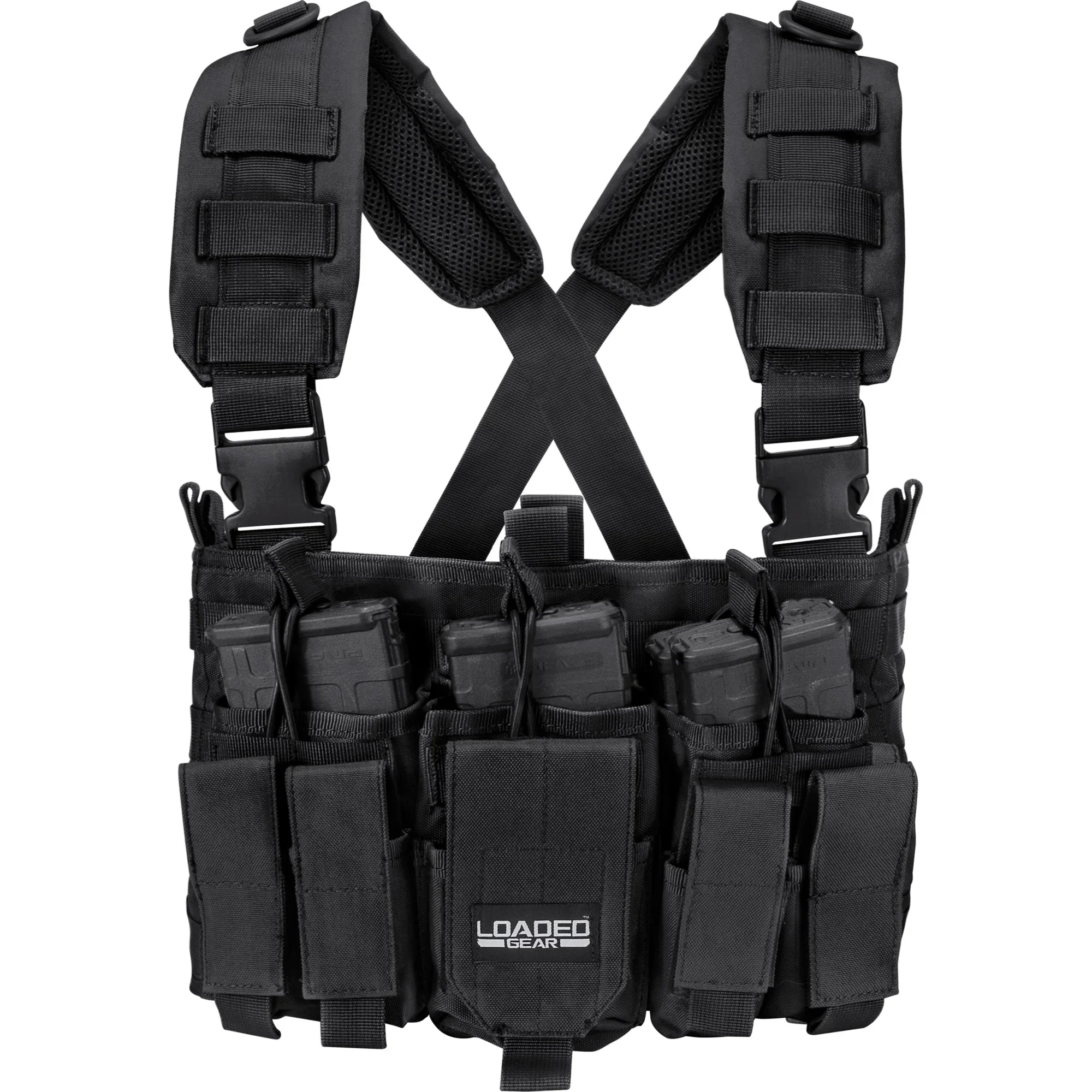 Loaded Gear VX-400 Tactical Chest Rigs | Black, OD Green, Dark Earth | BI12258, BI12794, BI12792 - Image 6