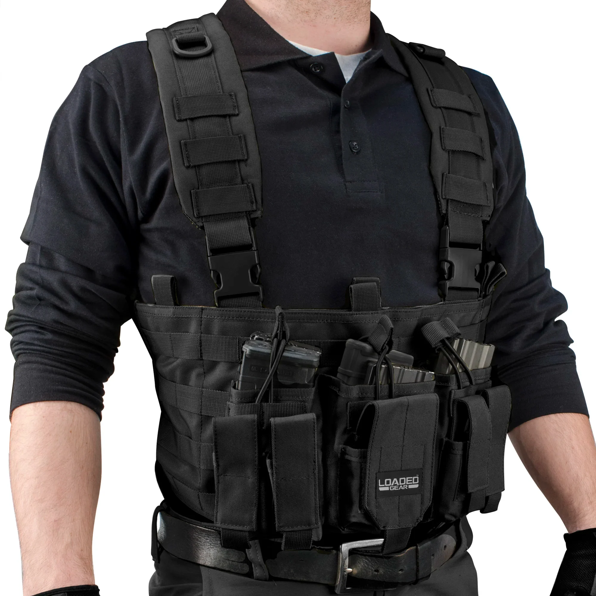 Loaded Gear VX-400 Tactical Chest Rigs | Black, OD Green, Dark Earth | BI12258, BI12794, BI12792 - Image 8