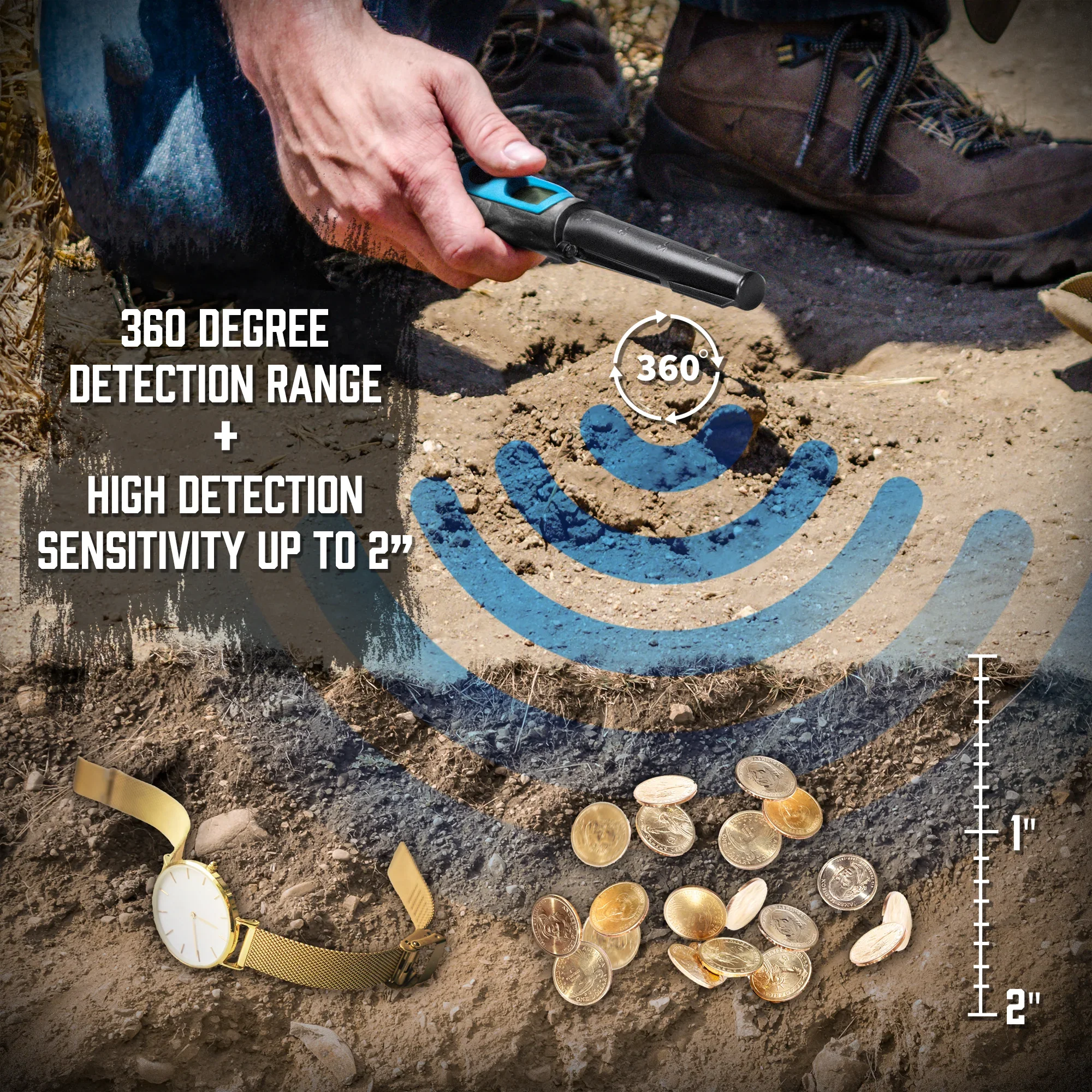 Winbest SURVEYOR-200 Waterproof Handheld Metal Detector | BE13958 - Image 6